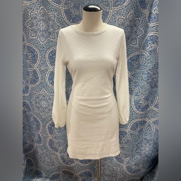 Rib knit wrap around dress - Picture 1 of 14